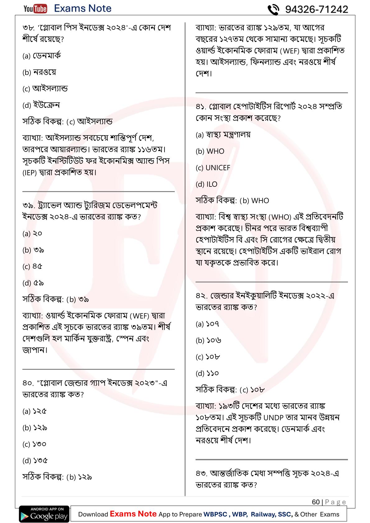 wbp si current affairs wbp si current affairs